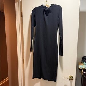 Chic Black Long Sleeve Dress